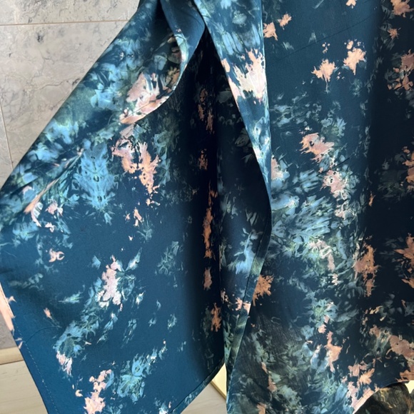 0016/ One Size Tie Dye Kaftan dark Green Color - Picture 12 of 13